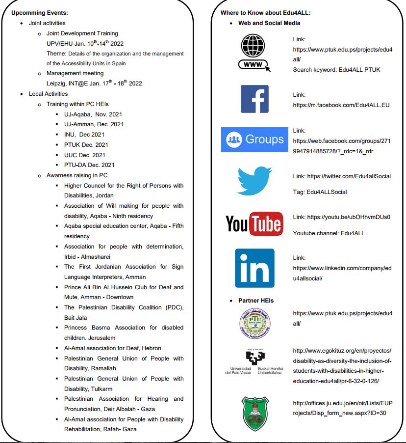 upcoming Events Local and joint Activities upcoming Events