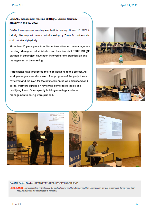 management meeting at INT@E in January 2022 management meeting at INT@E at Leipzig