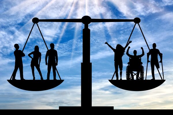 Persons with disabilities have equal rights in the balance with healthy people.